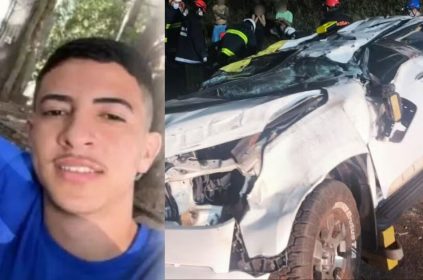 Adolescente de 16 anos morre após caminhonete capotar e ser atingida por caminhão na BR-376